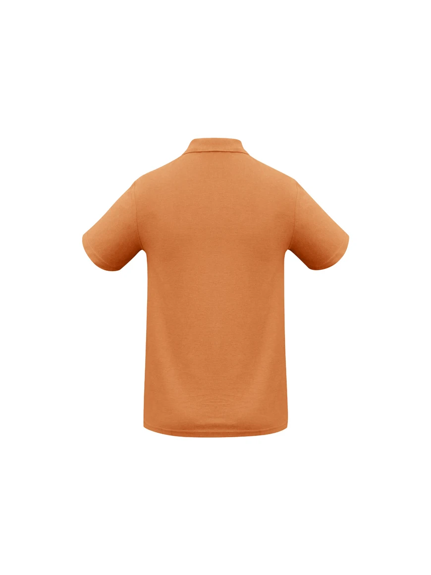 Men's Crew Polo in Orange – back view