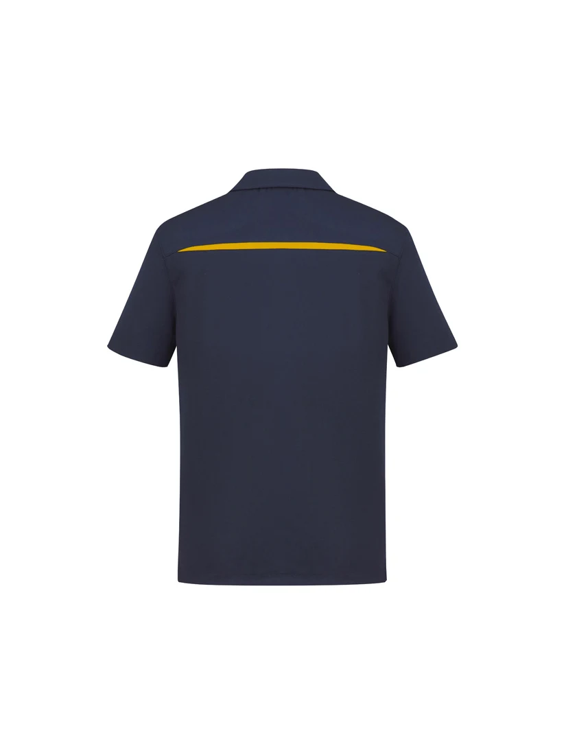 Men's Sonar Polo in Gold – back view