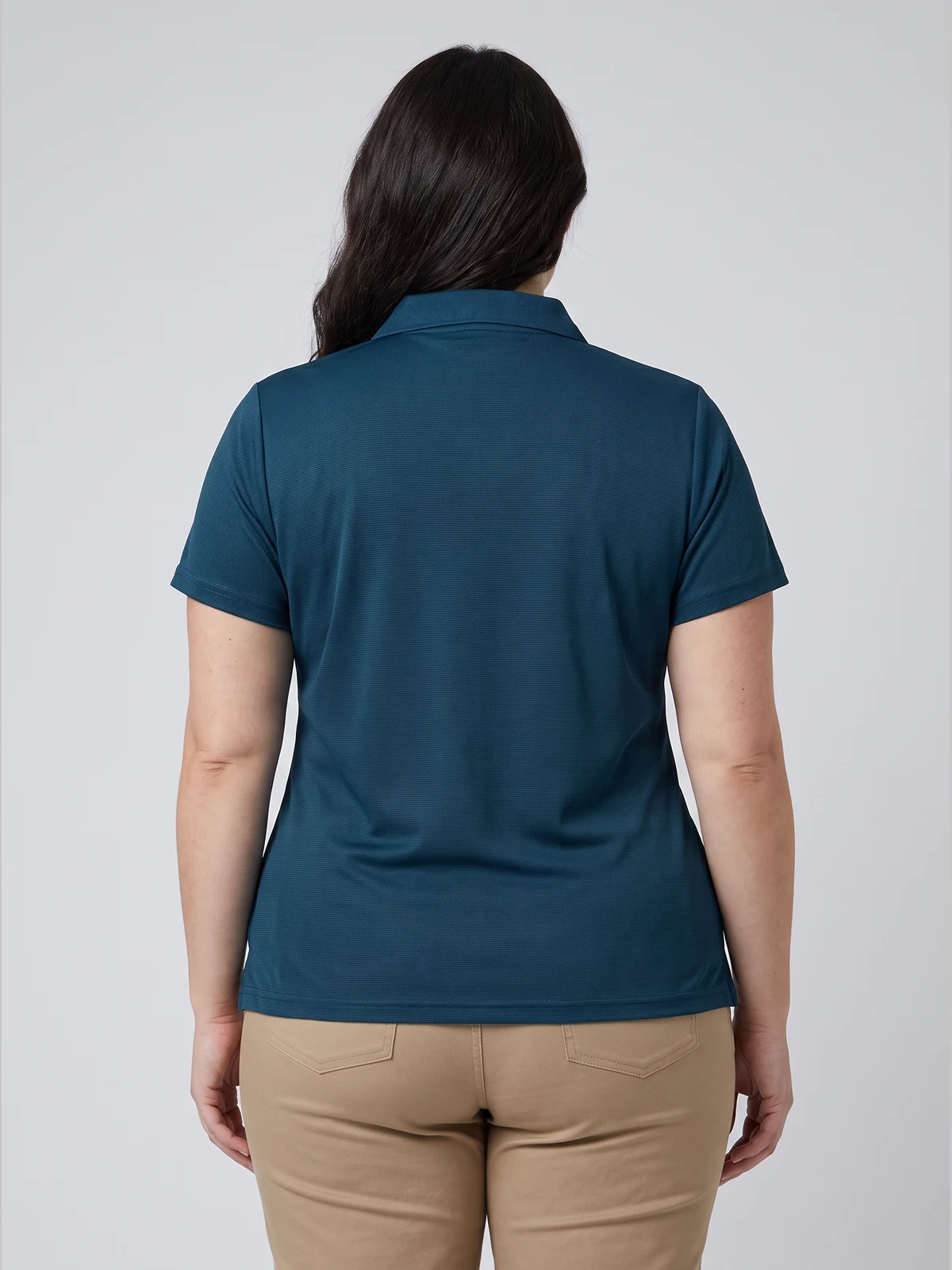 Ladies Bamboo Charcoal Short Sleeve Polo – back view