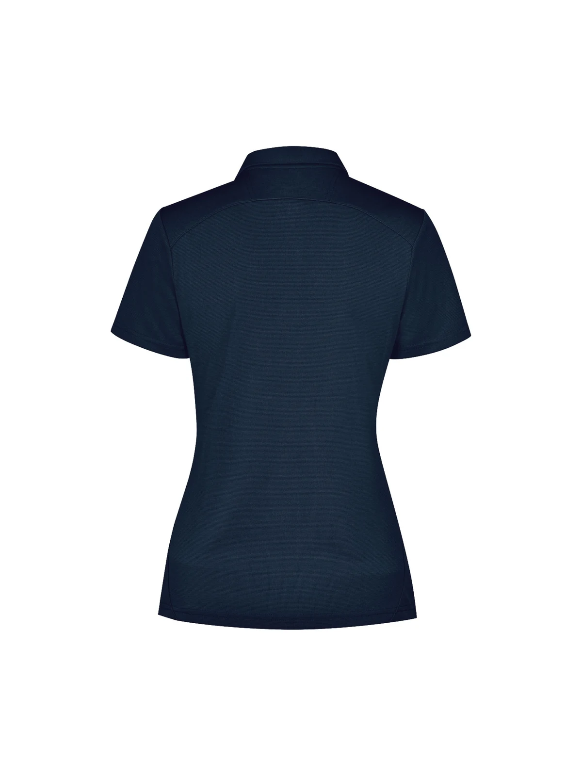 Ladies Bamboo Charcoal Short Sleeve Polo in Navy – back view