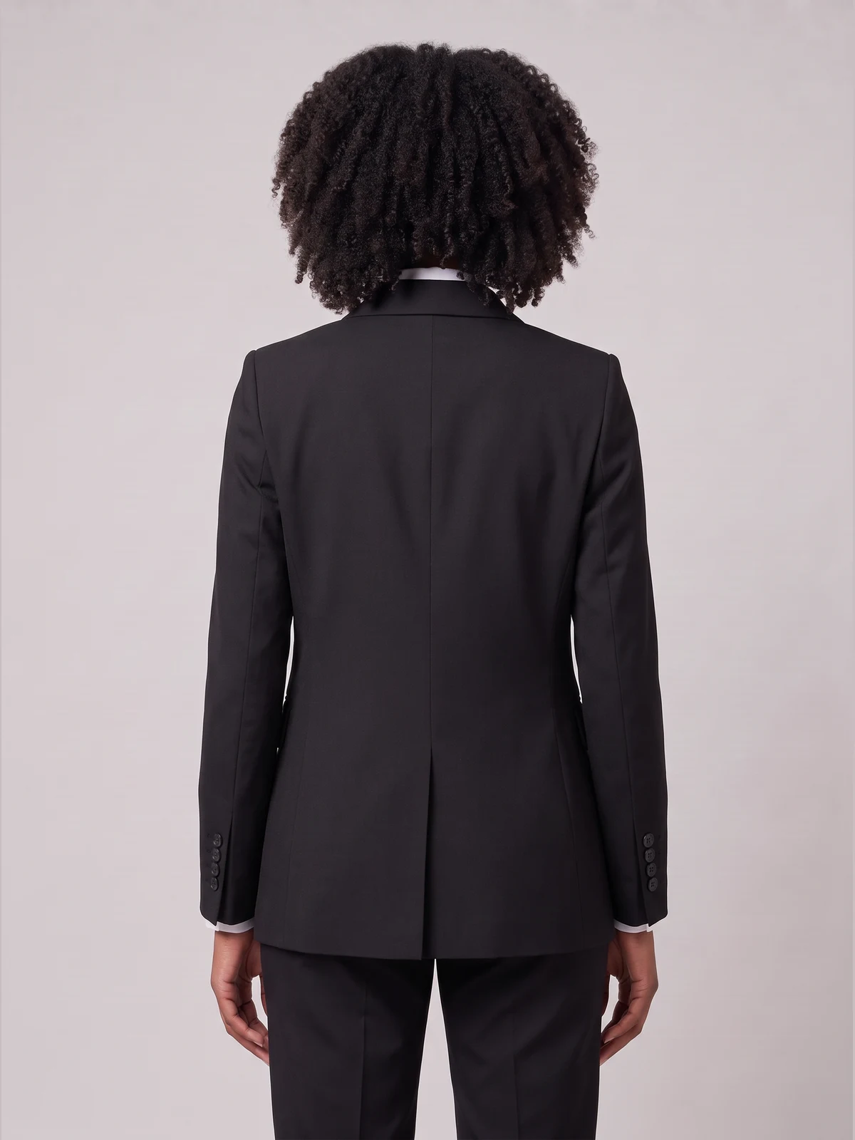 Renew Women's Double Breasted Longline Jacket – back view