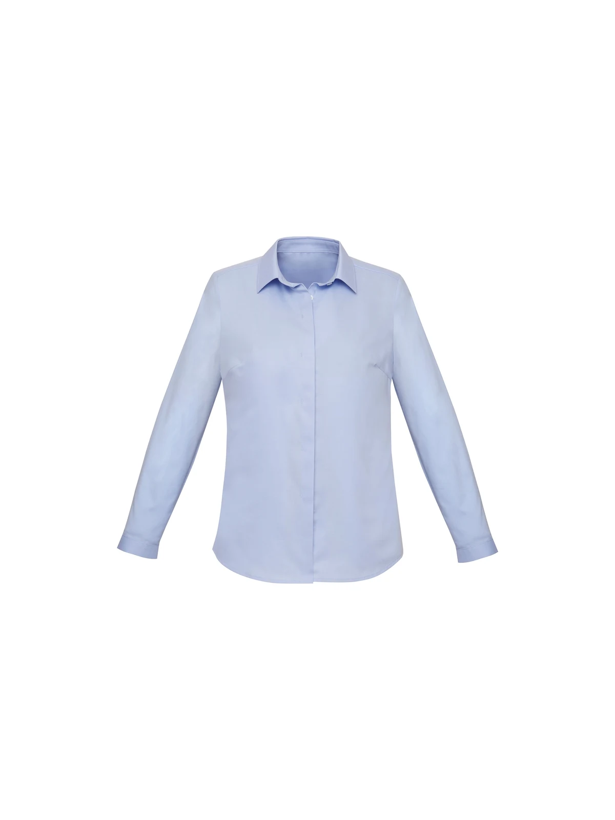 Women's Charlie L/S Shirt in Blue Chambray – front view