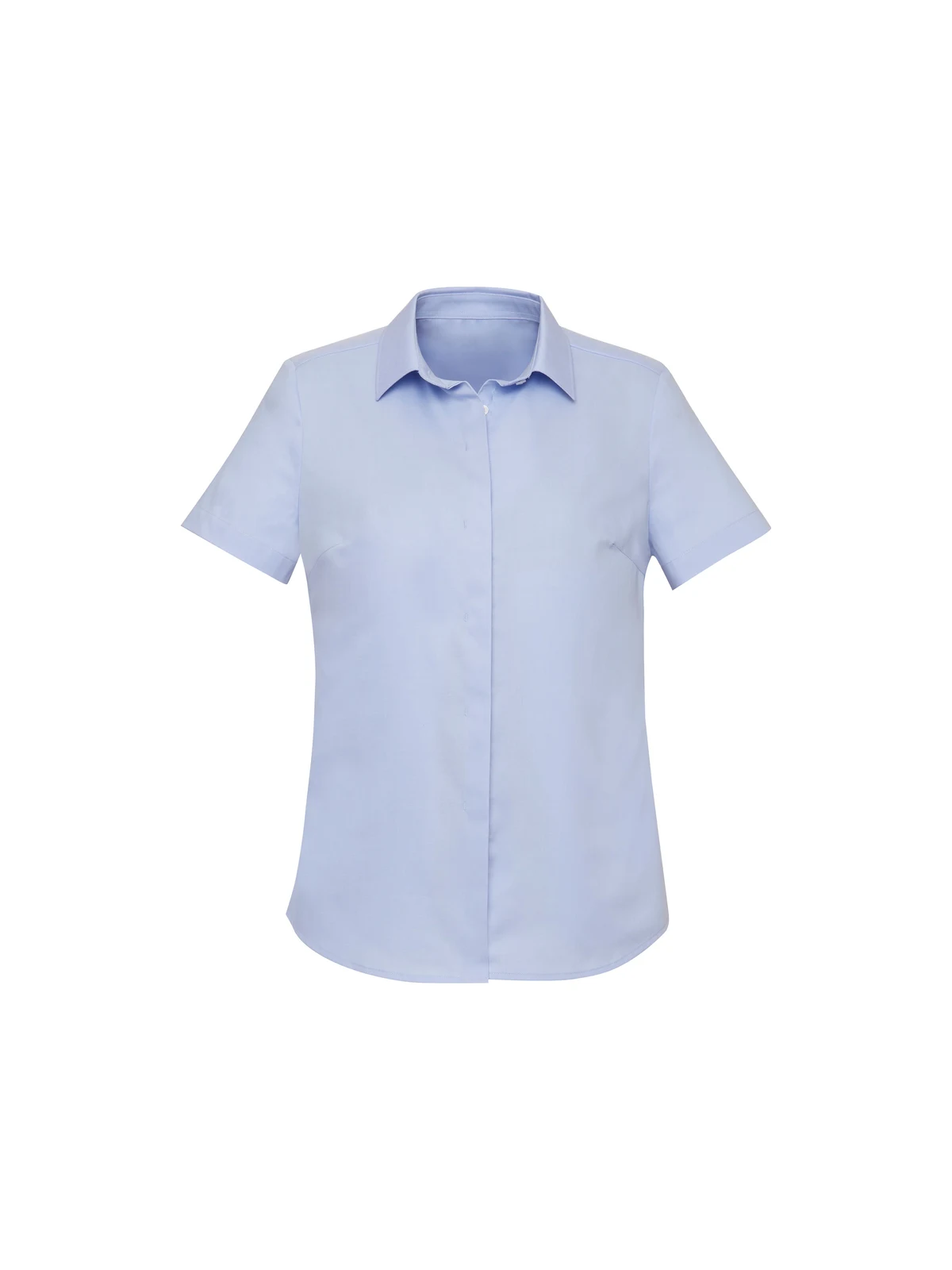 Women's Charlie S/S Shirt in Chambray – front view