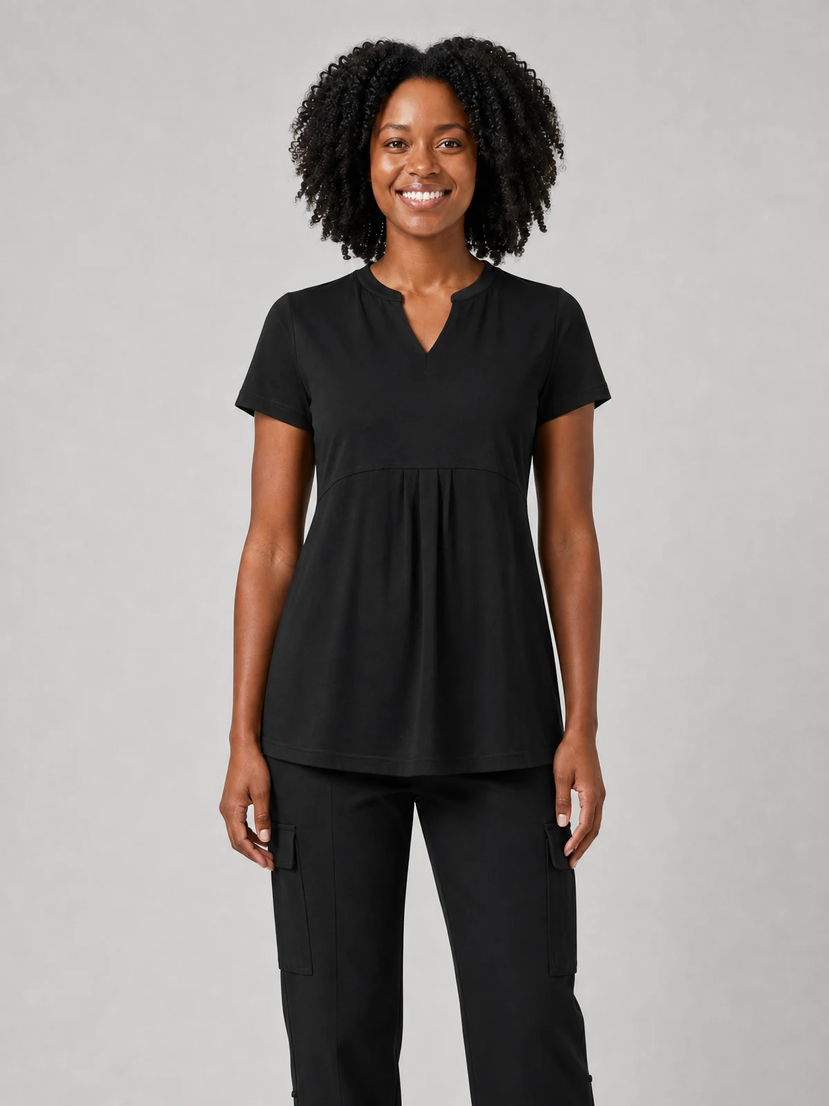 Marli Stretch Tunic T-Top – front view