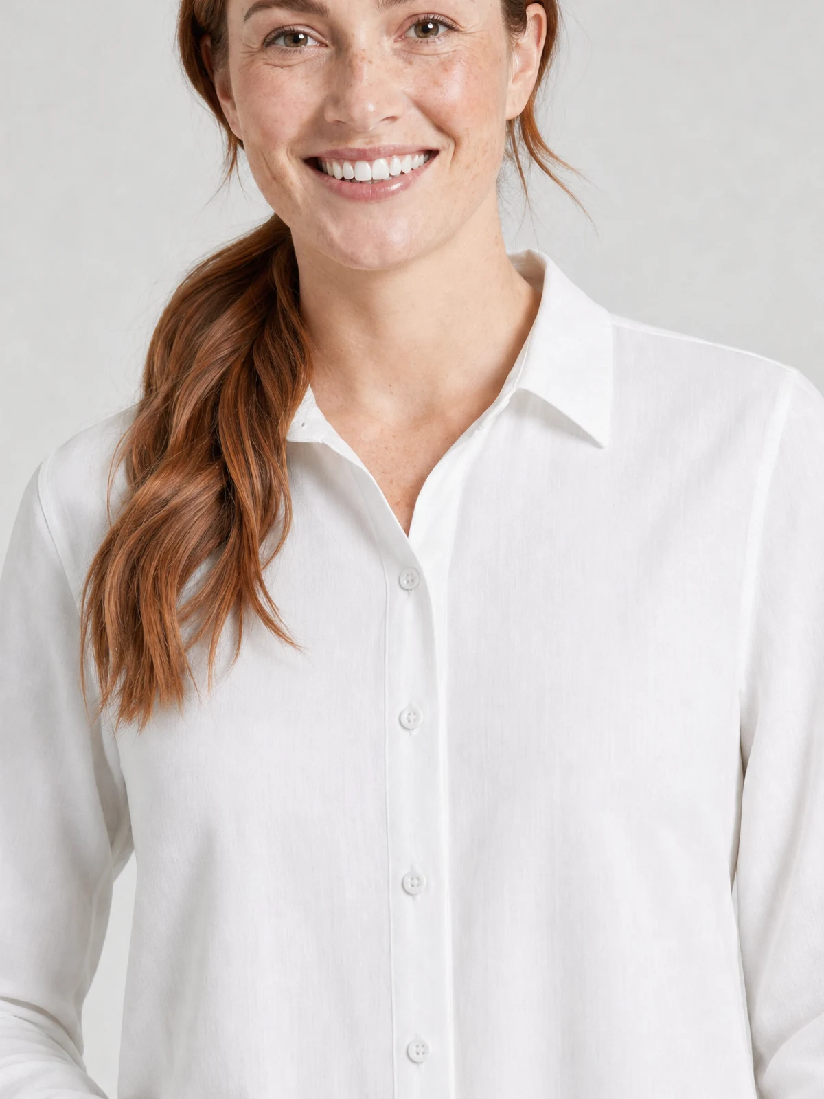 Women's Evelyn Long Sleeve Shirt – close-up detail