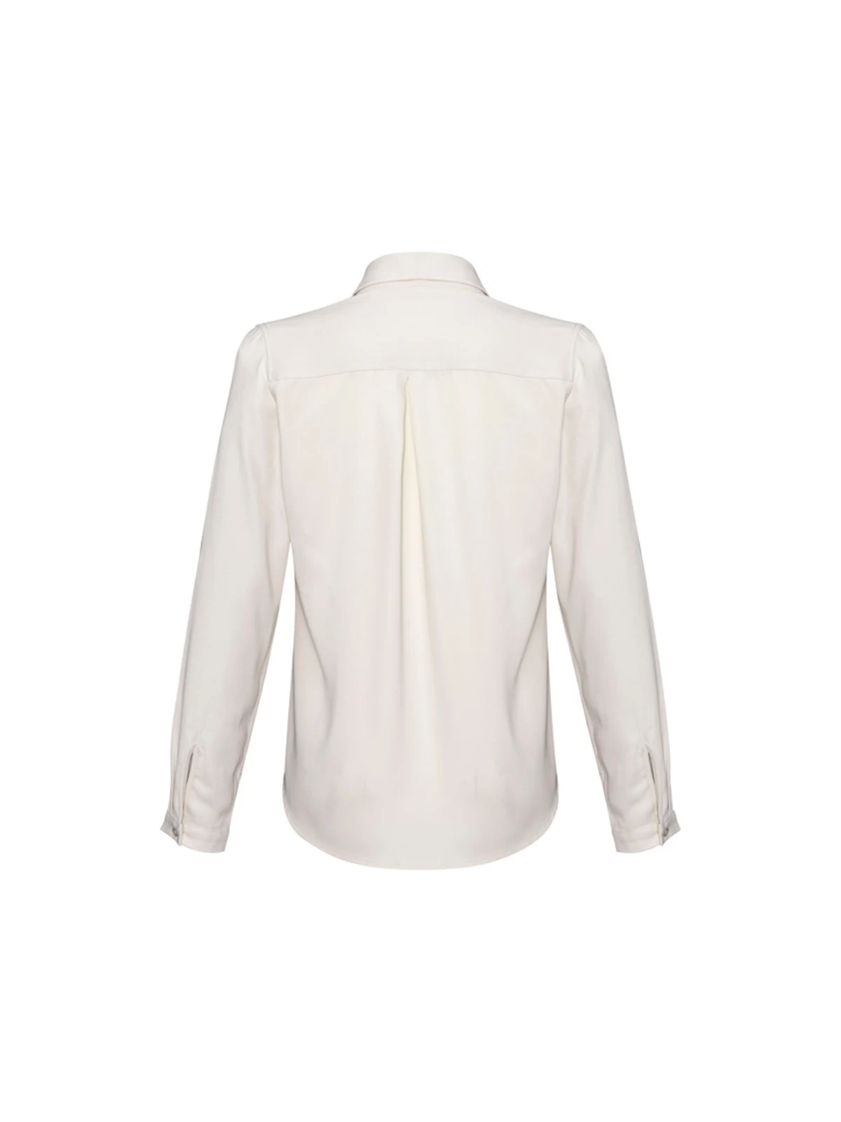 Ladies Madison Long Sleeve Blouse in Ivory – back view