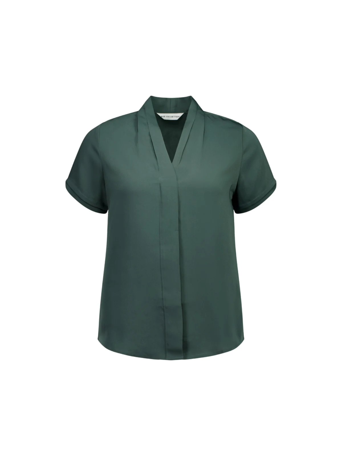 Ladies Madison Short Sleeve Shirt in Seafoam – front view