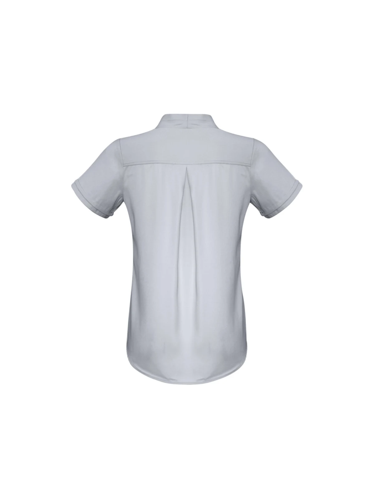 Ladies Madison Short Sleeve Shirt in Silver Mist – back view