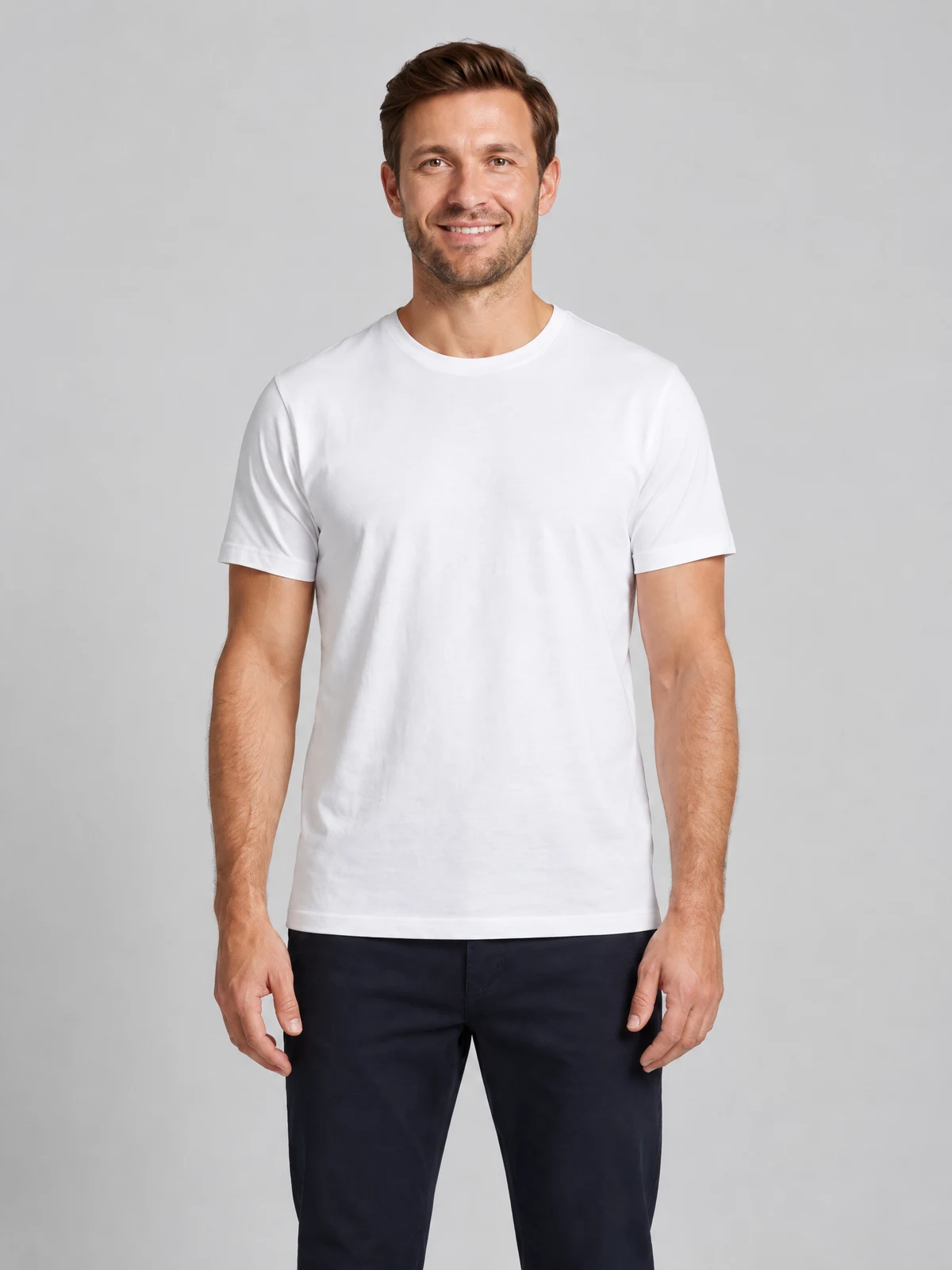 Men's Ice Tee in White – front view