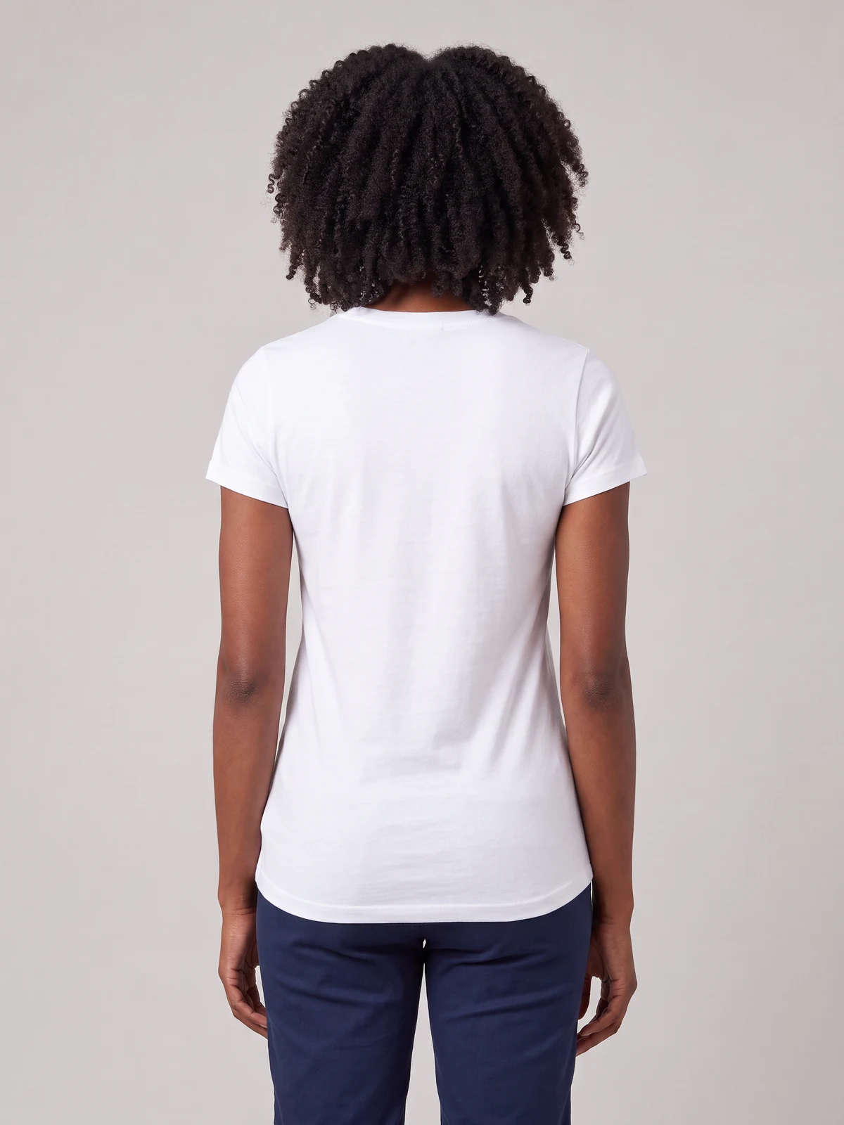 Ladies Ice Tee in White – back view