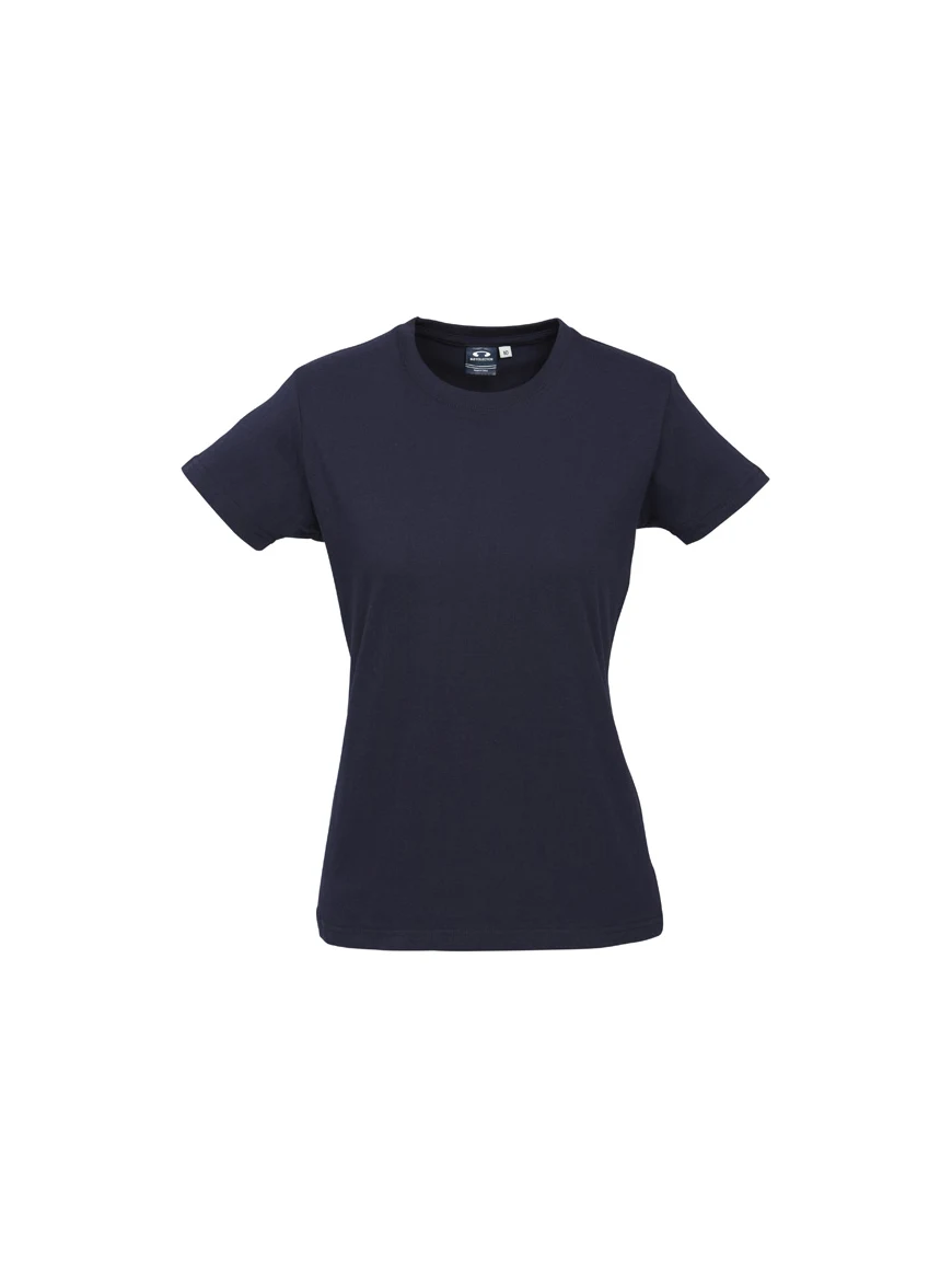 Ladies Ice Tee in Navy – front view