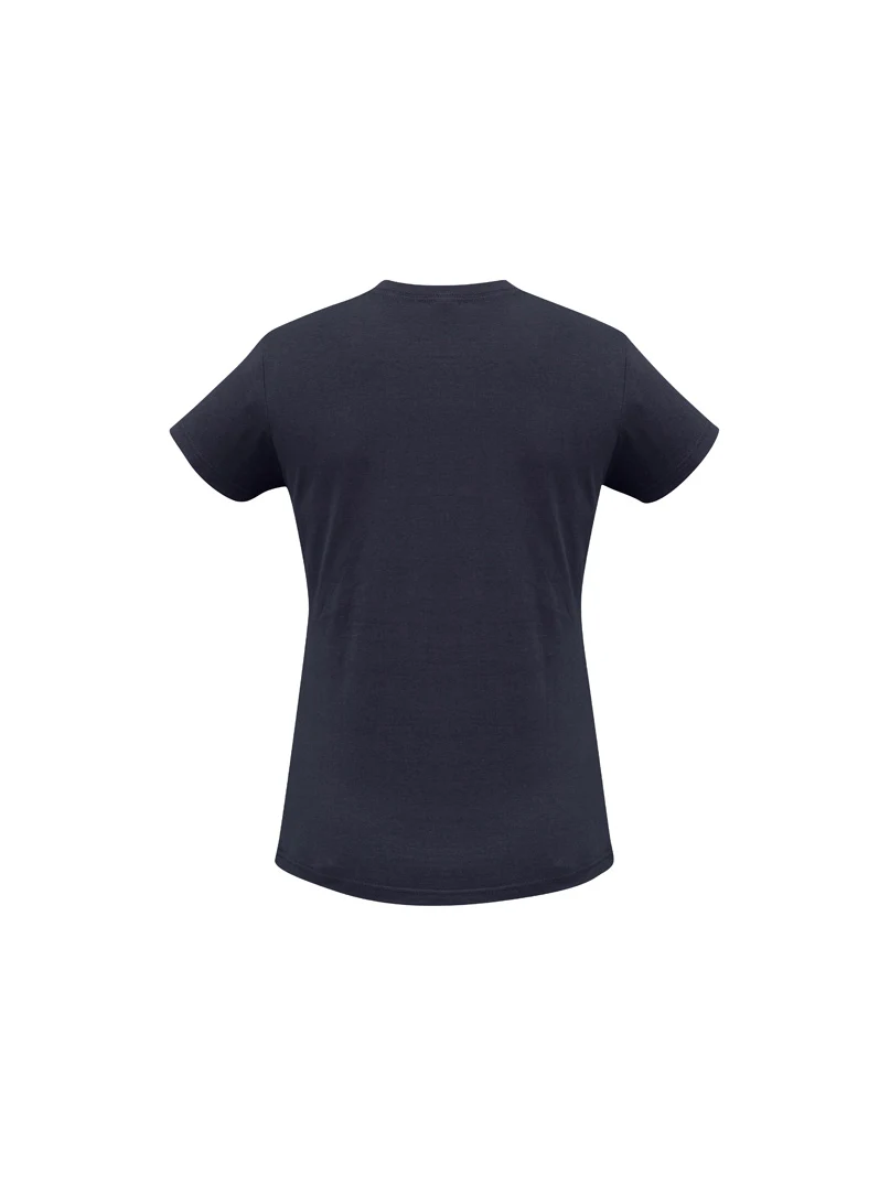 Ladies Ice Tee in Navy – back view