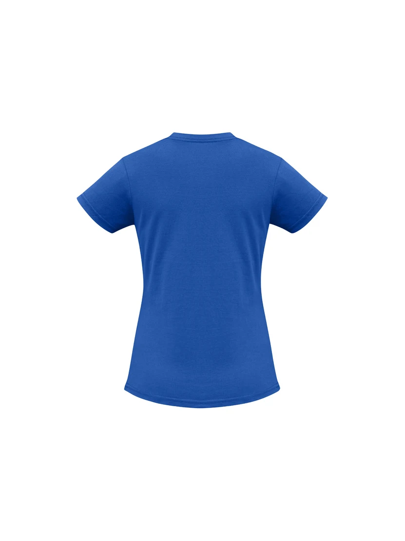 Ladies Ice Tee in Royal – back view