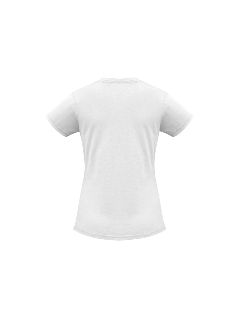 Ladies Ice Tee in White – back view