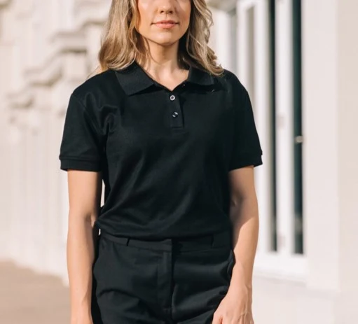 Women's Signature Polo in Black
