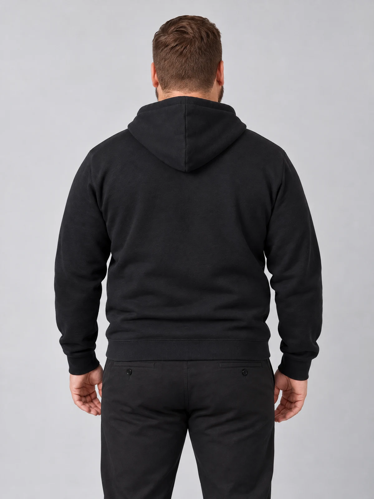 Signature Hoodie in Black – back view