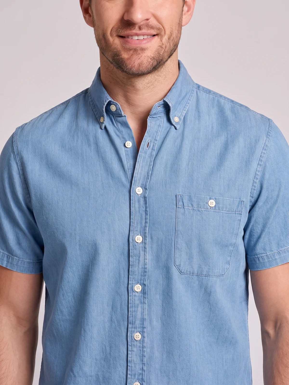 Men's Dylan Short Sleeve Shirt – close-up detail