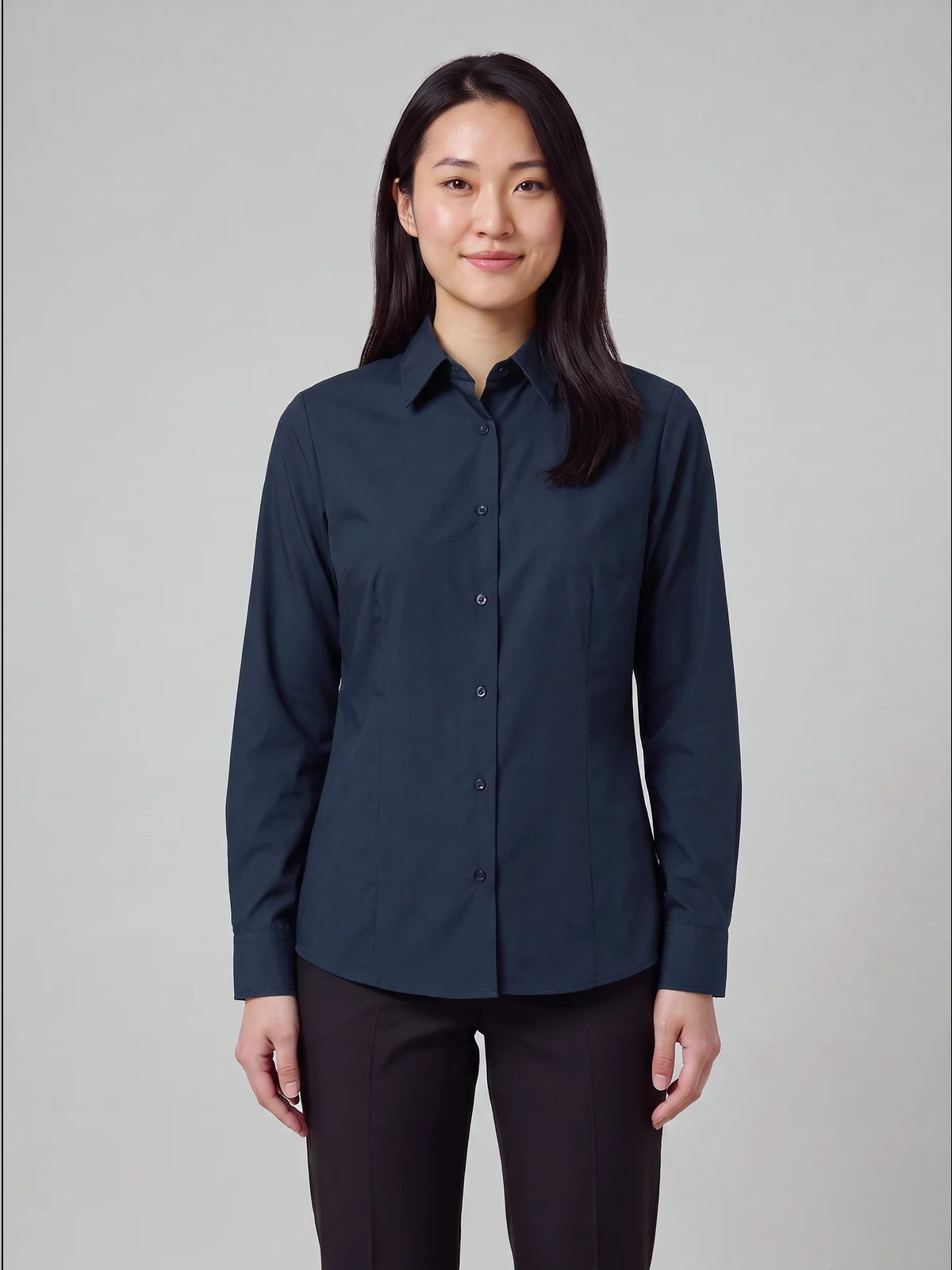 Ladies Blake Long Sleeve Shirt – front view