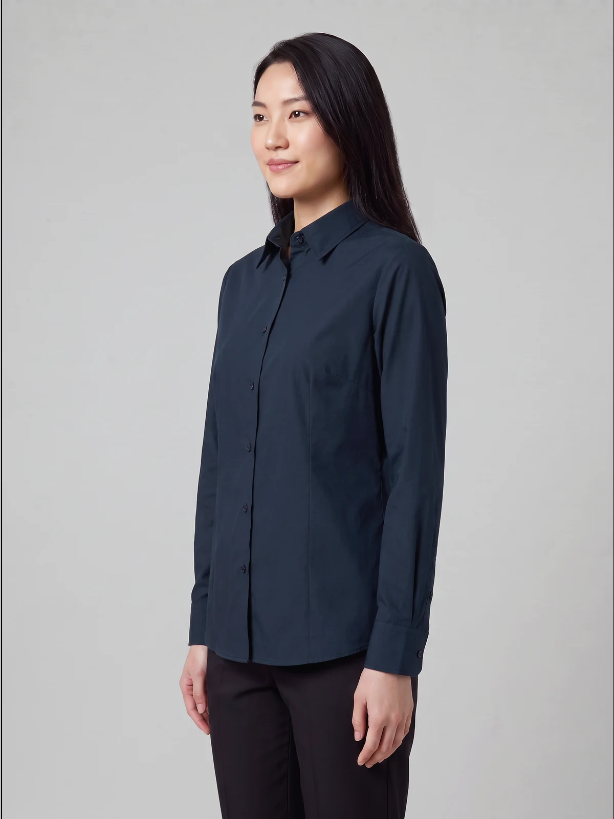 Ladies Blake Long Sleeve Shirt – side view