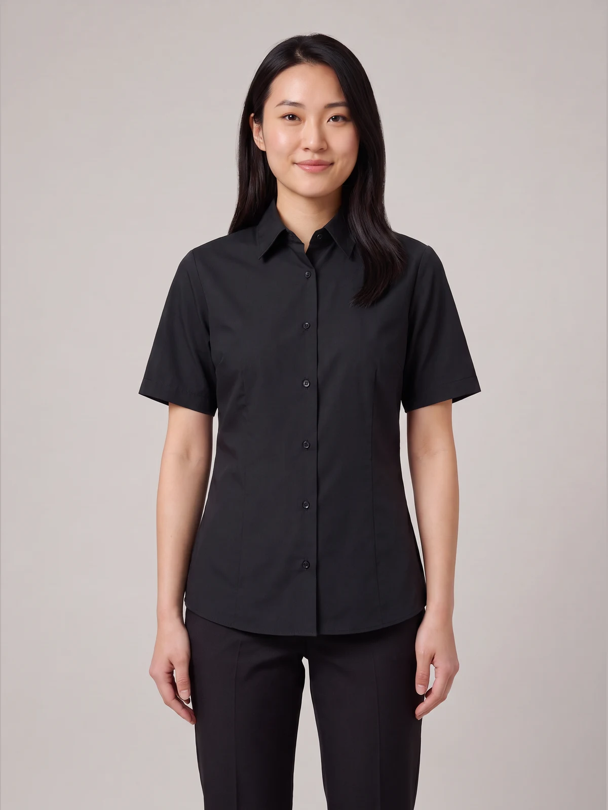 Ladies Blake Short Sleeve Shirt – front view