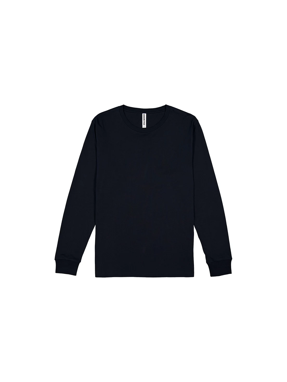 Men's Basis Long Sleeve Tee in Navy – front view