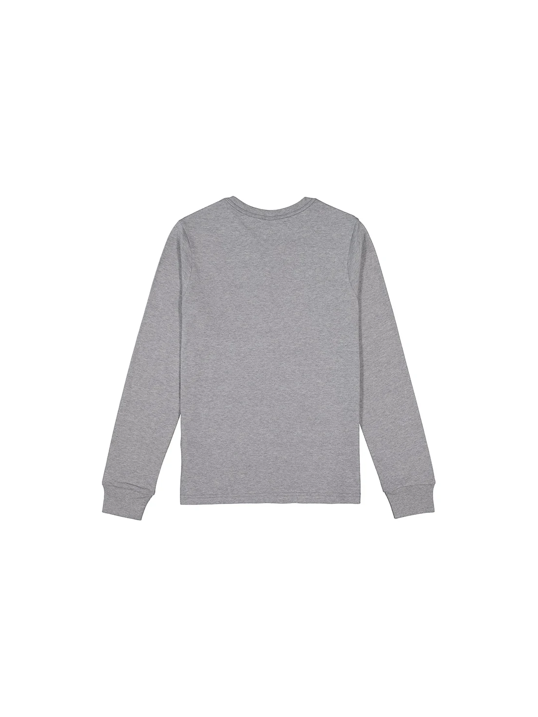 Women's Basis Long Sleeve Tee in Grey Marle – back view