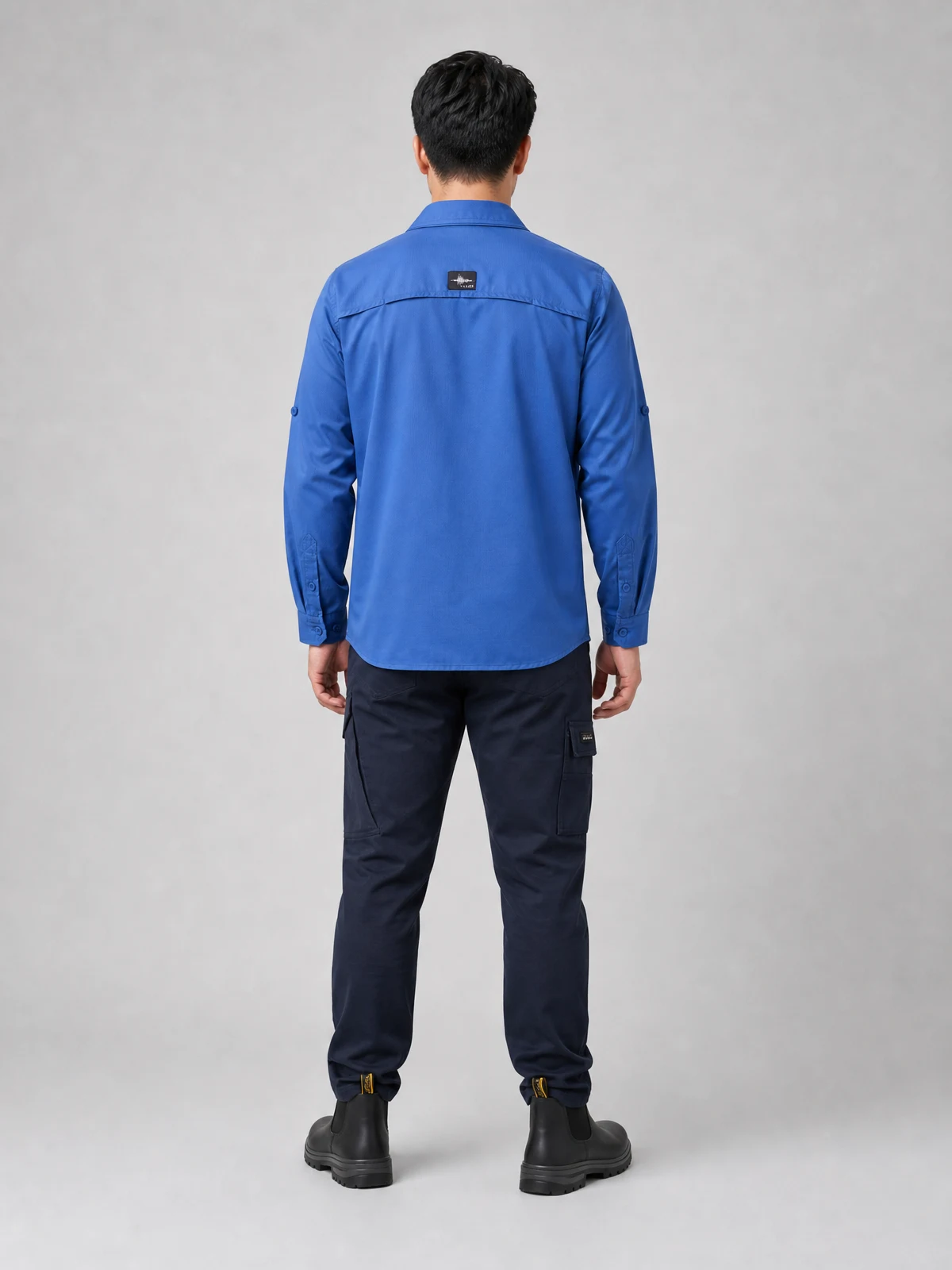 Men's Essential Basic Stretch Cargo Pant – back view