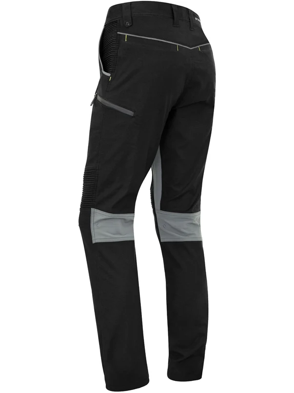 Men's Streetworx Stretch Pant Non-Cuffed in Black – back view
