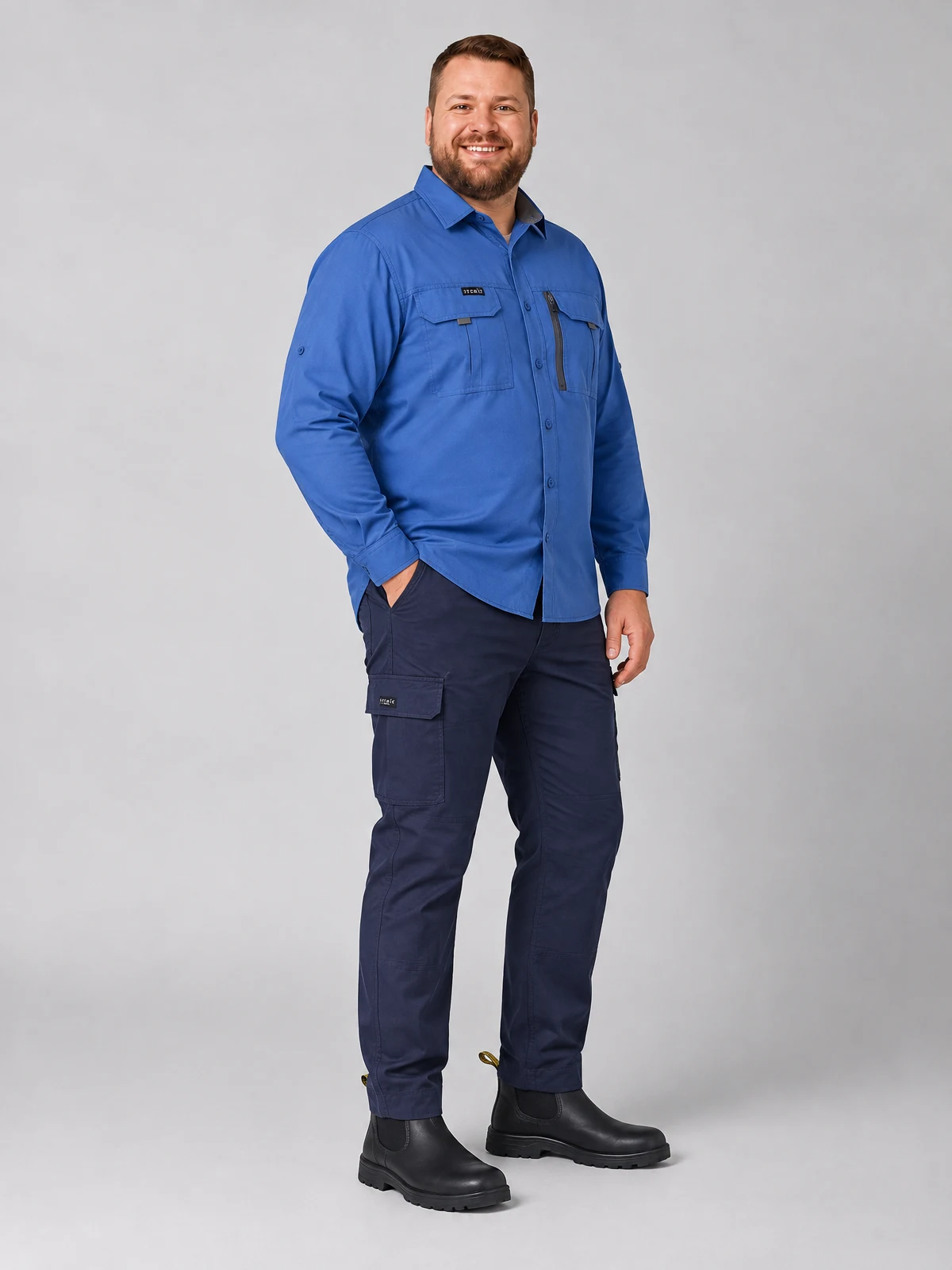 Men's Lightweight Drill Cargo Pant – side view