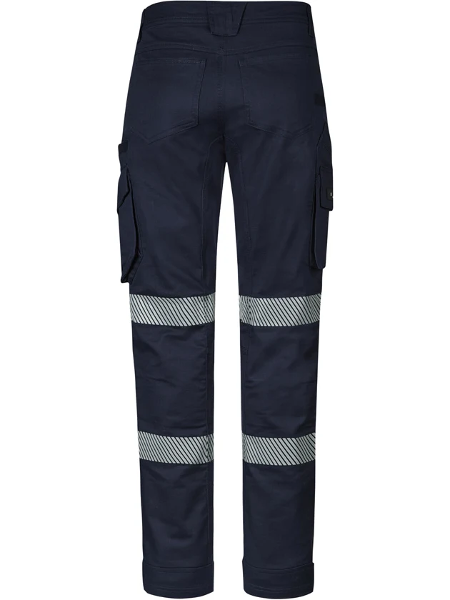 Men's Rugged Cooling Stretch Segmented Taped Pant in Navy – back view