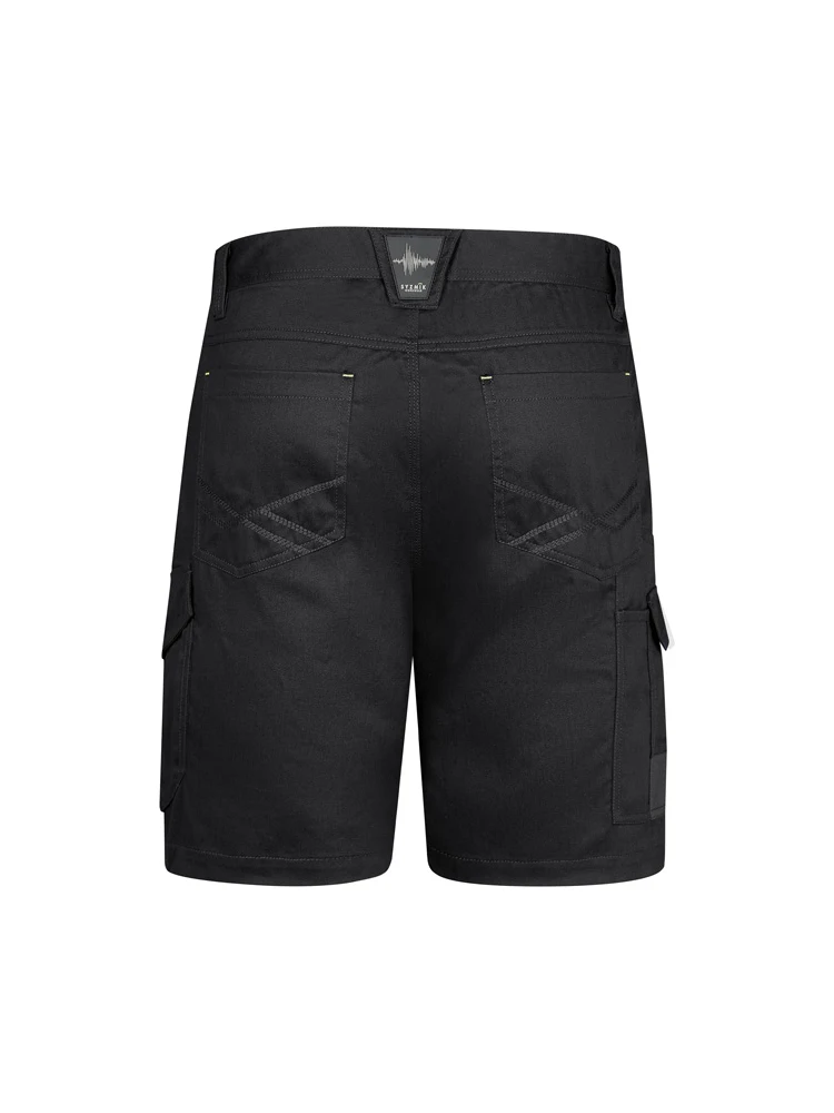 Men's Summer Cargo Short in Black – back view