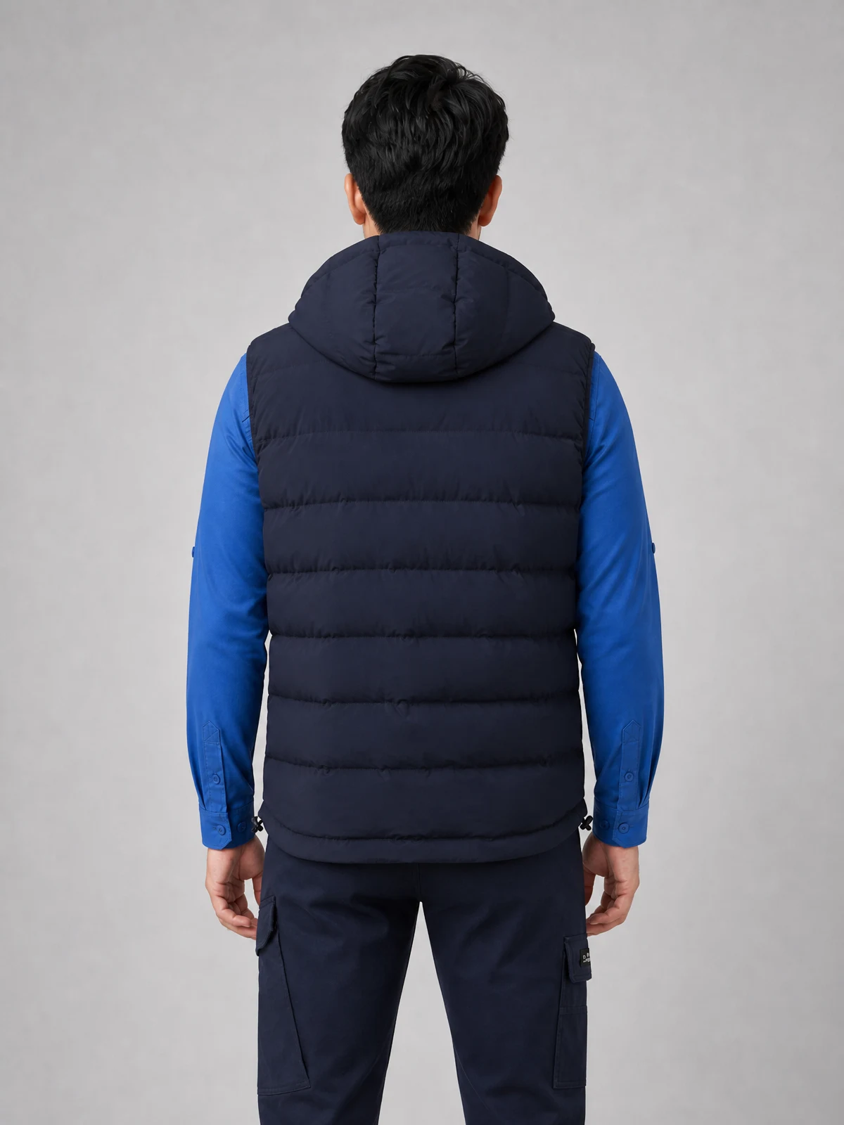 Unisex Streetworx Hooded Puffer Vest – back view