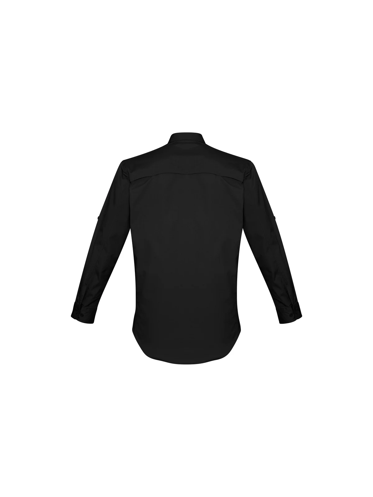 Men's Rugged Cooling L/S Shirt in Black – back view