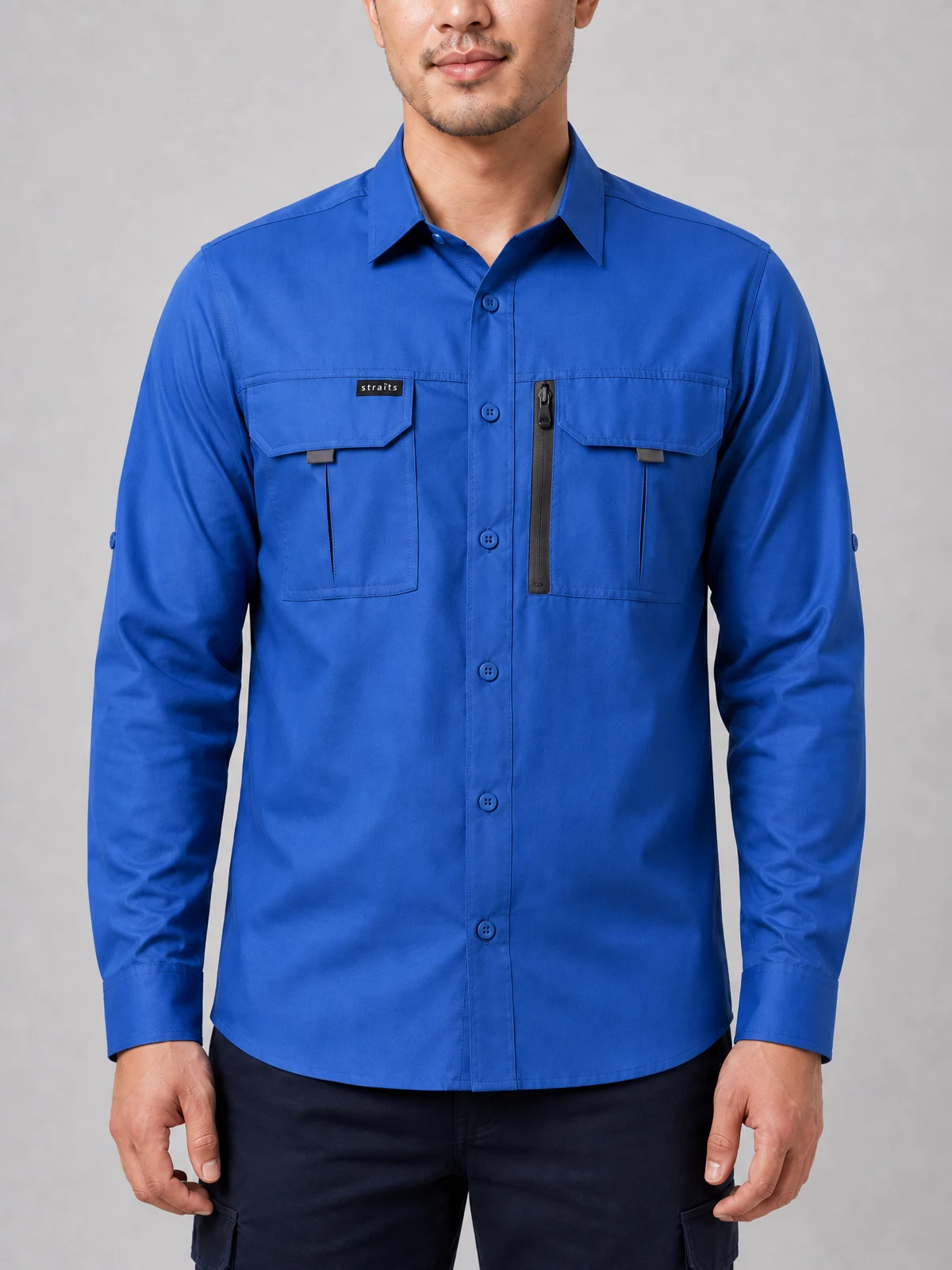 Men's Outdoor L/S Shirt – close-up detail