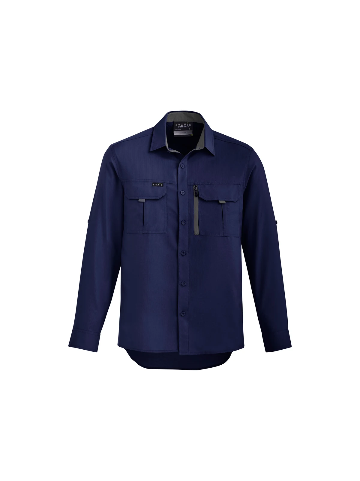 Men's Outdoor L/S Shirt in Navy – front view