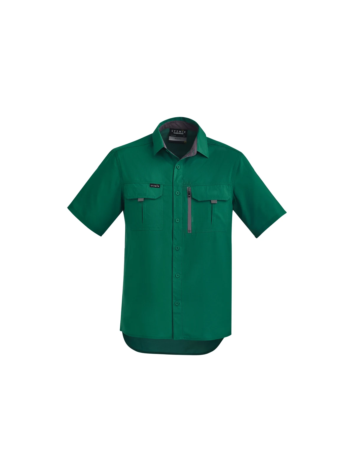 Men's Outdoor S/S Shirt in Green – front view