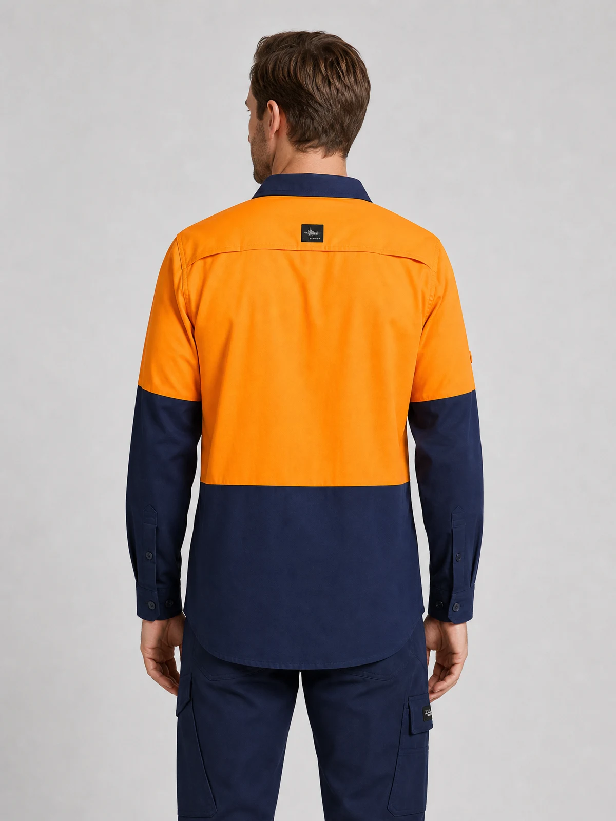 Men's Hi Vis Outdoor L/S Shirt – back view
