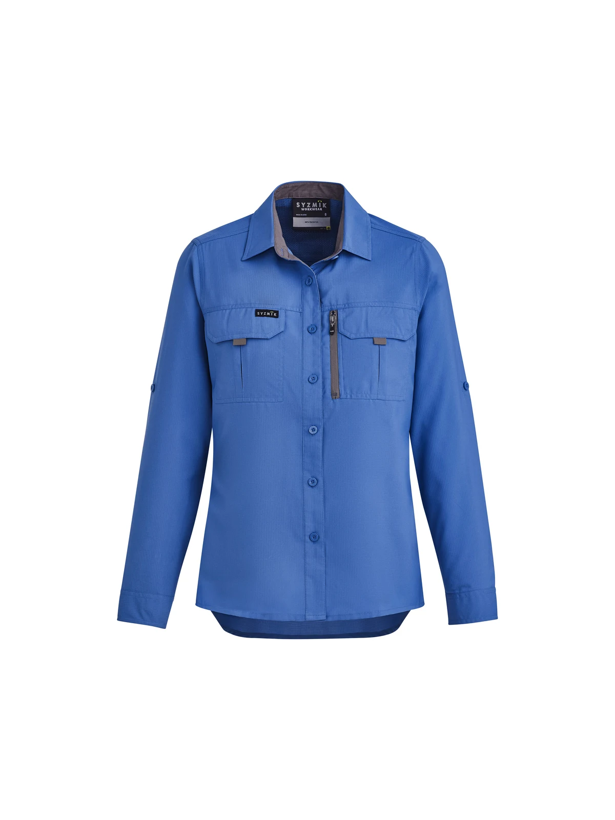 Women's Outdoor Long Sleeve Shirt in Blue – front view