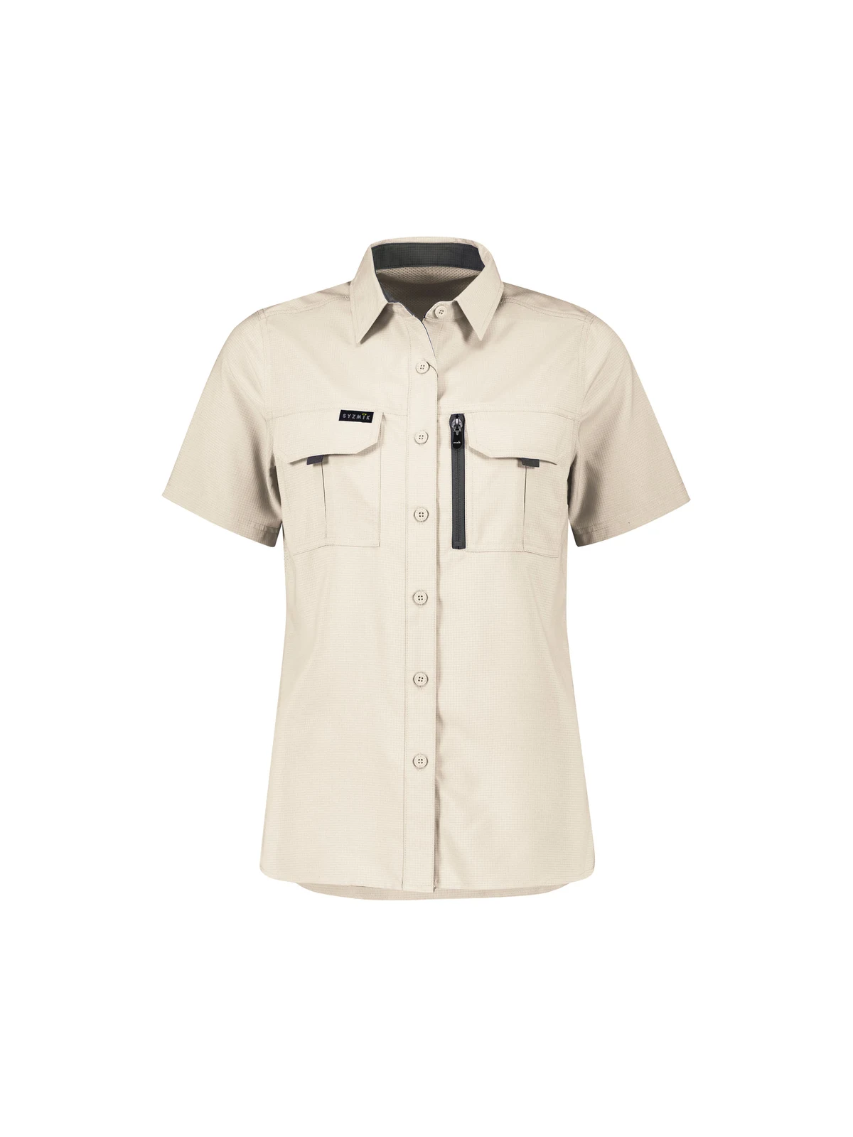 Women's Outdoor Short Sleeve Shirt in Sand – front view