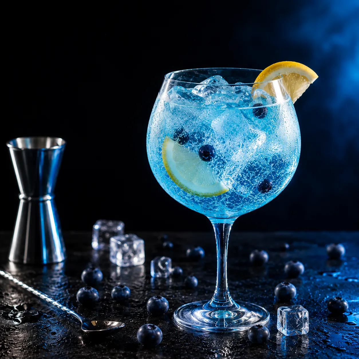 Blue Gin Fizz Recipe