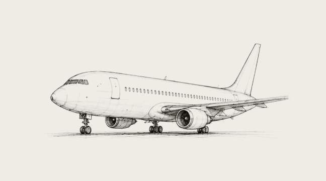 VIP airliner at the terminal