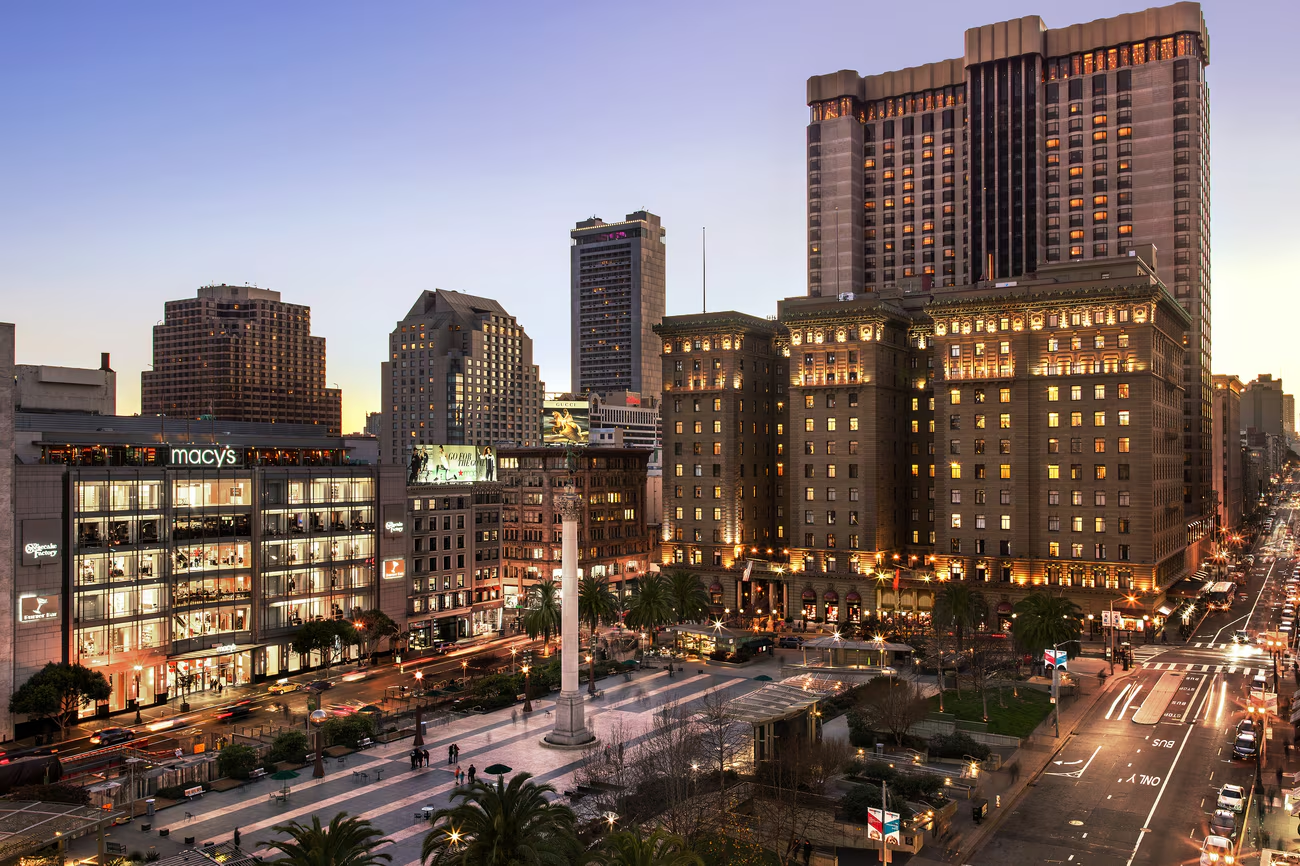 The Westin St. Francis overlooking Union Square
