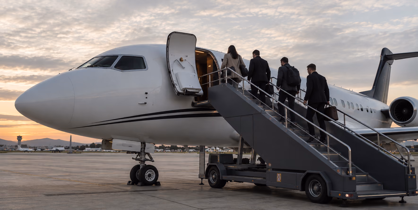 VIP airliner interior used for corporate meetings and incentive group travel