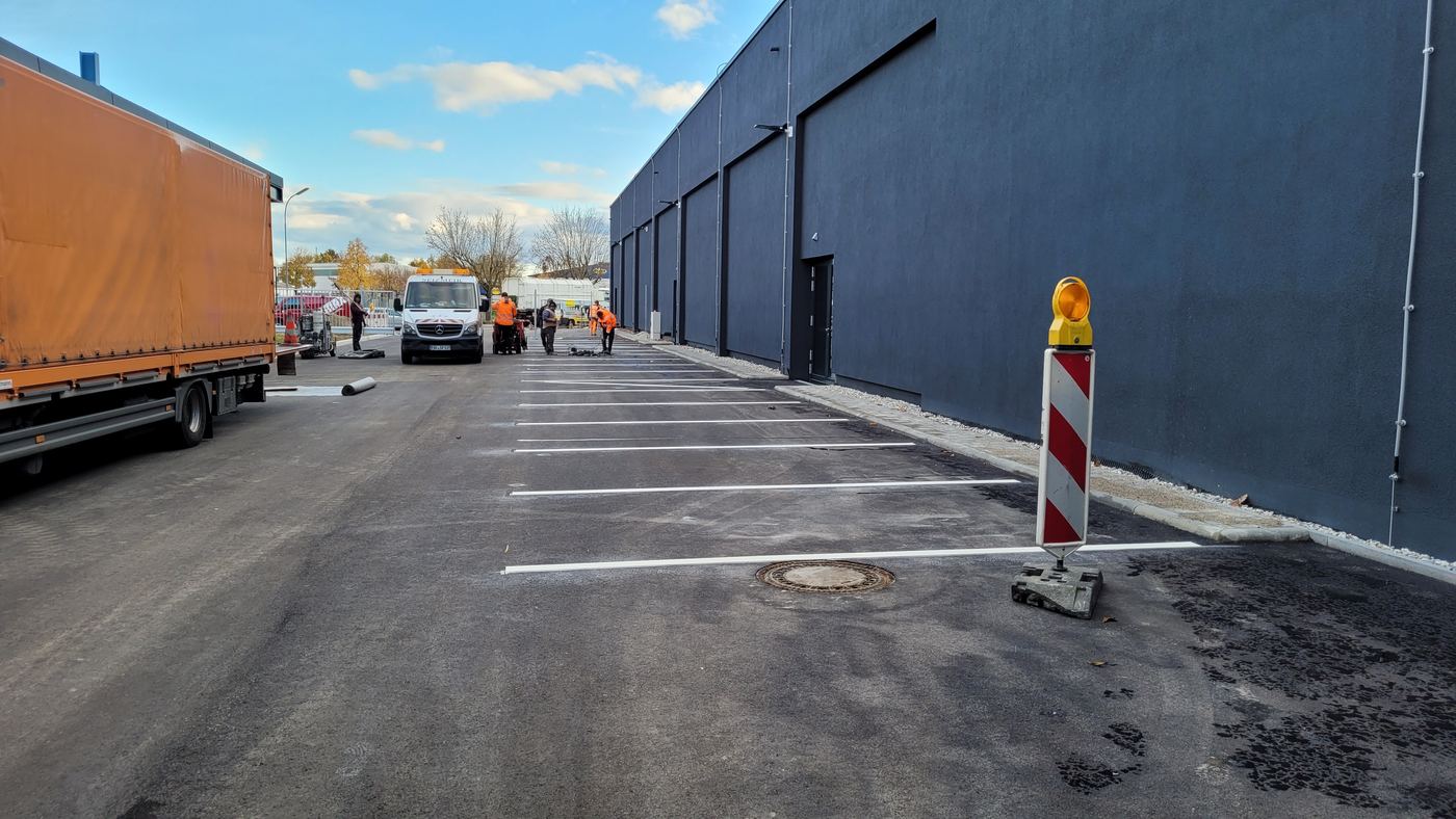 C+C Großmarkt Ingolstadt: neue Fahrfläche an der Halle