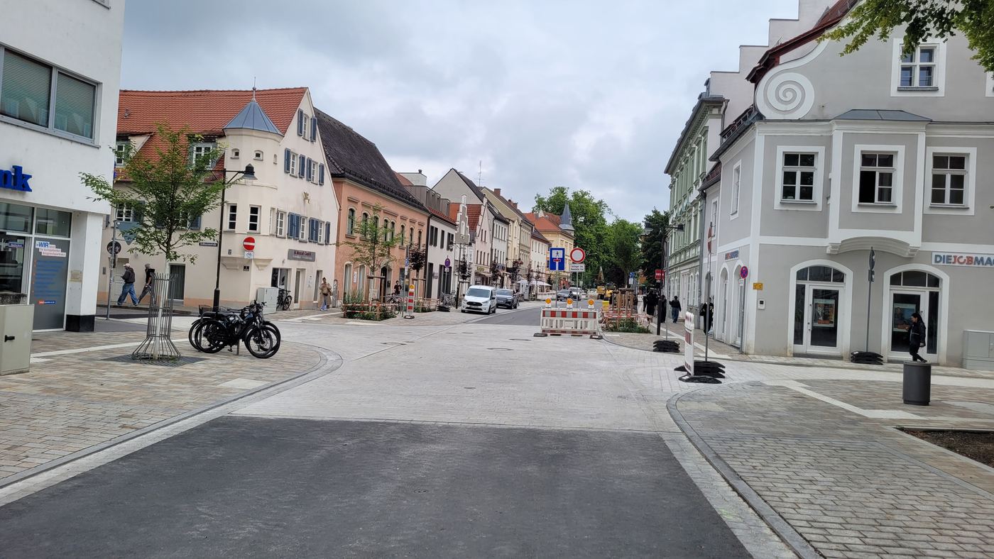 Harderstraße Ingolstadt: neu gestalteter Straßenraum