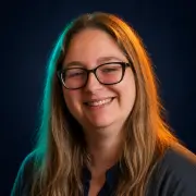 Portrait of Michaela Fodorova, co-founder of Brightline leading design and Webflow