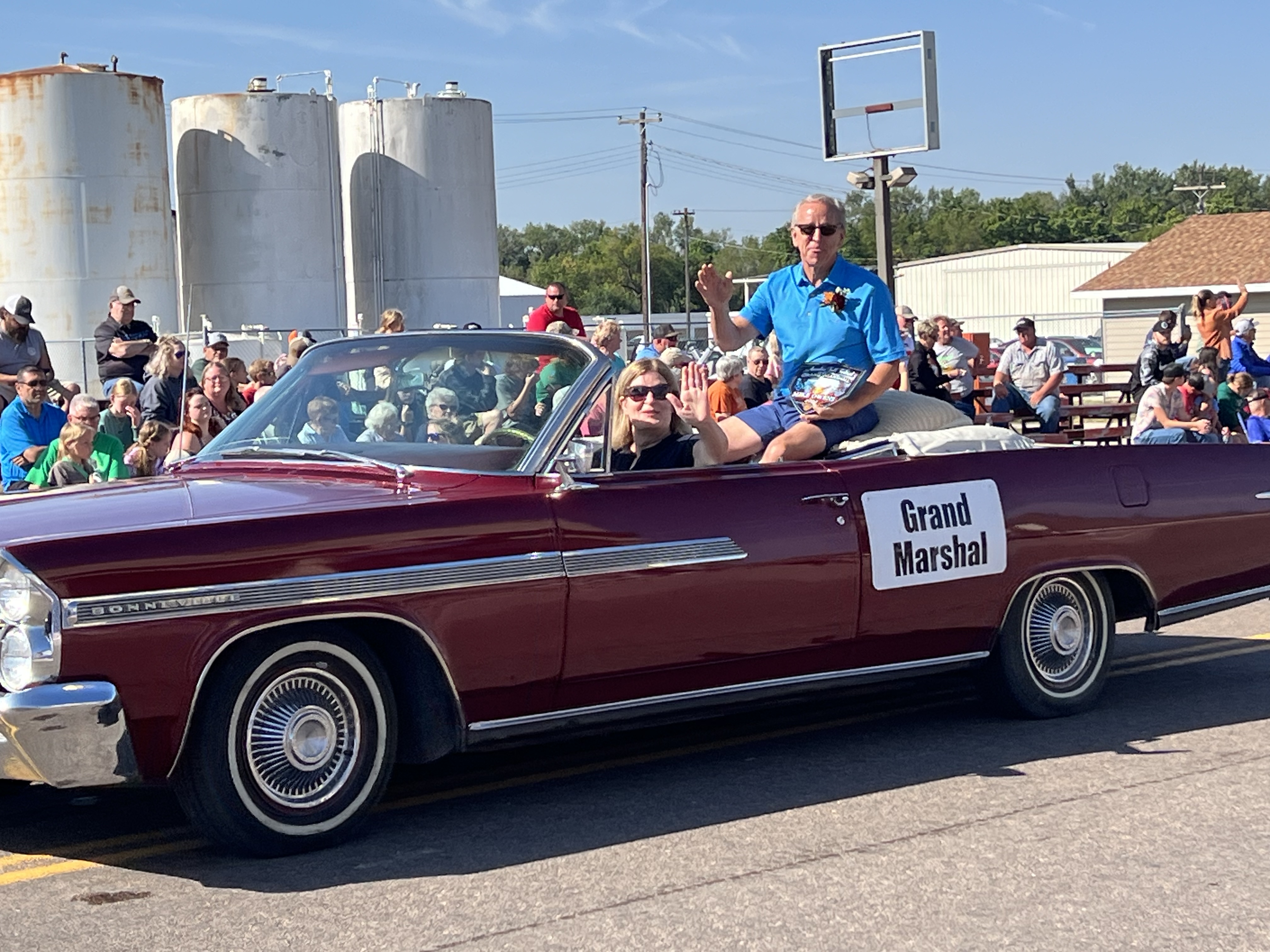 Mike Owens in a parade