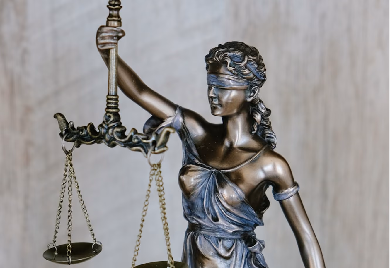 Lady Justice statuette