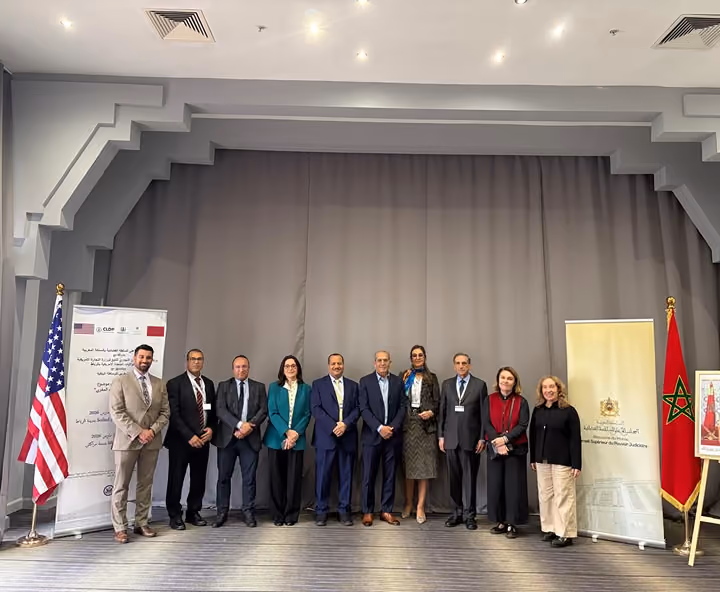 Delegates at a US–Morocco commercial law development programme event