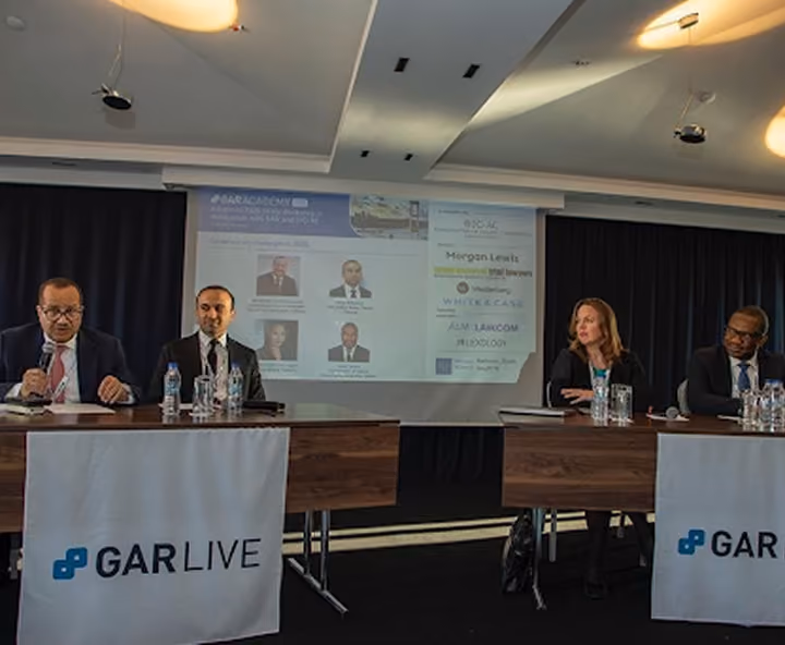 Panel discussion at a GAR Live arbitration event